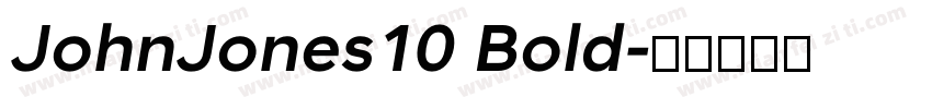 JohnJones10 Bold字体转换